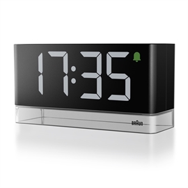 Braun BC27BEU digital LED-vekkerklokke med nattlys, svart
